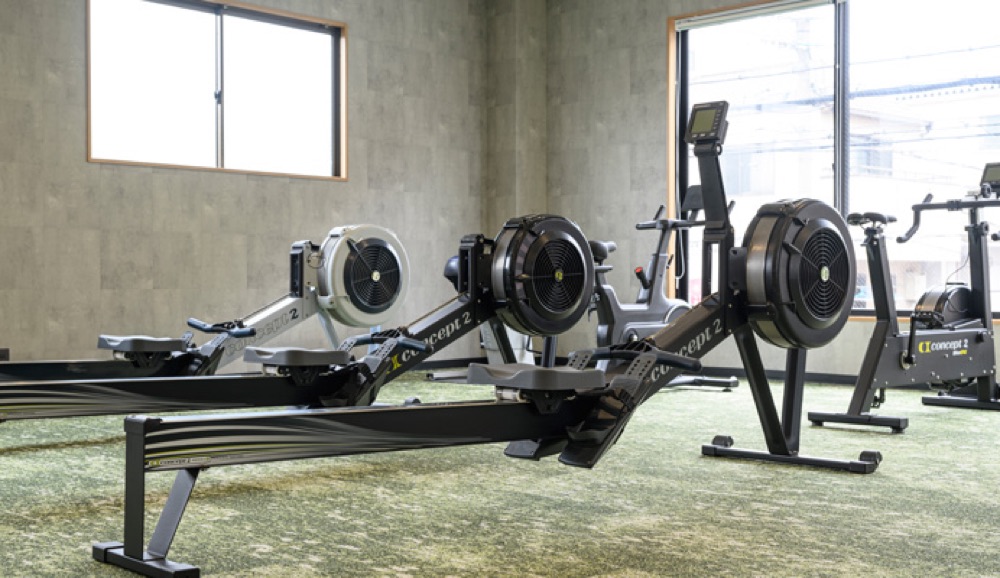 K's FITNESS CLUBのローイングマシン
